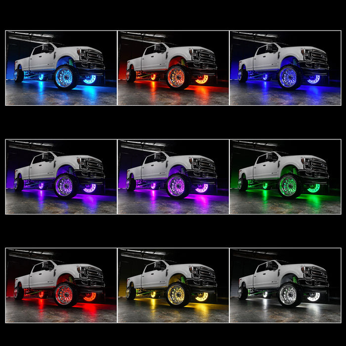 Oracle Lighting LED Illuminated Wheel Rings - Colorshift RGB+W