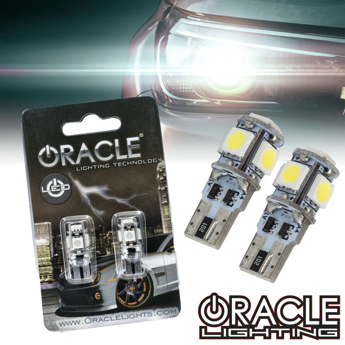 Oracle Lighting T10 5 LED 3 Chip Smd Bulbs (Pair)