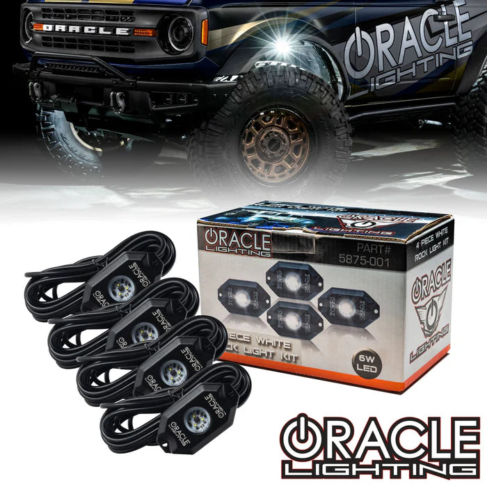 Oracle Lighting White Underbody Wheel Well Rock Light Kit - 4 Piece