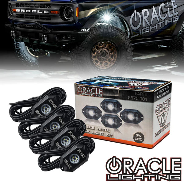 Oracle Lighting White Underbody Wheel Well Rock Light Kit - 4