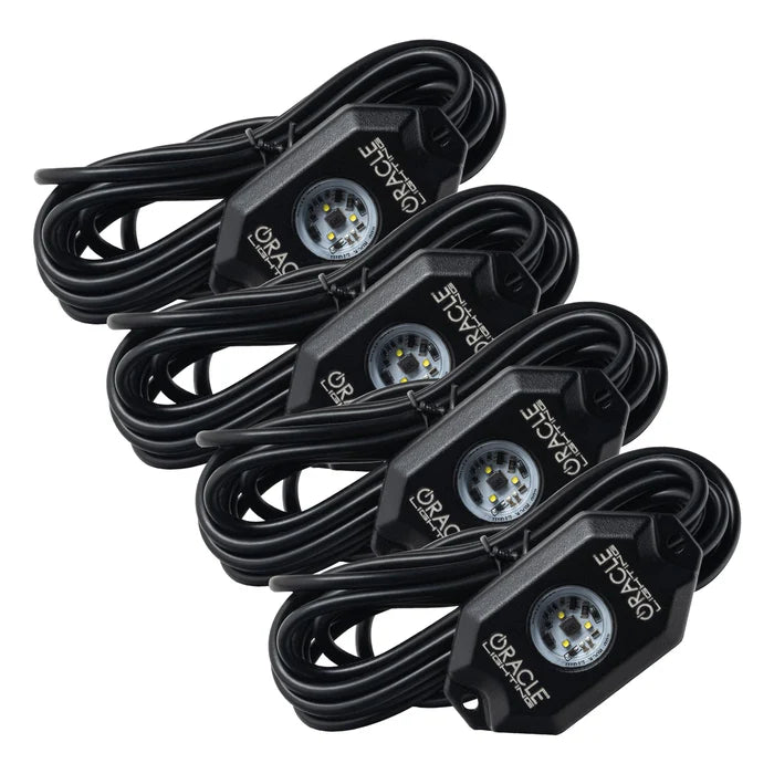 Oracle Lighting White Underbody Wheel Well Rock Light Kit - 4 Piece