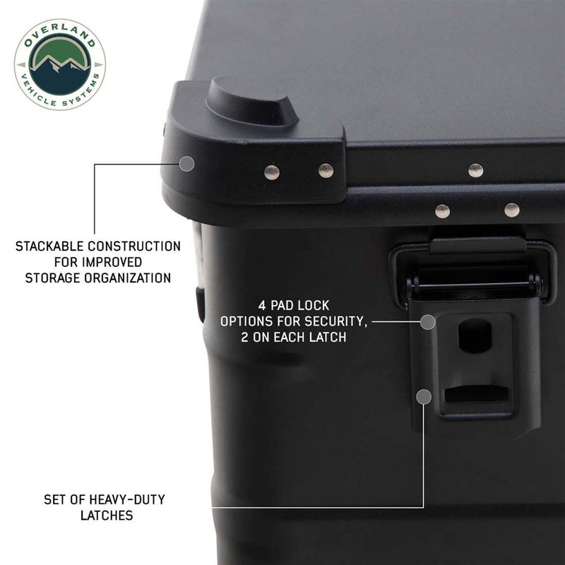 Overland Vehicle Systems Aluminum Box Storage 53 QT