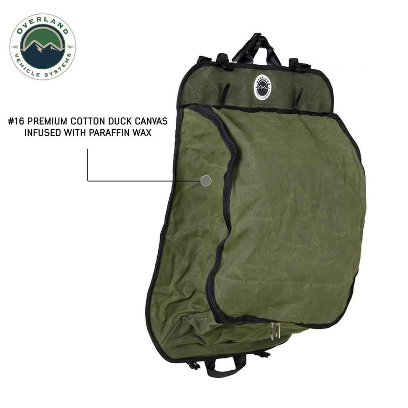 Overland Vehicle Systems Camping Gear Storage Bag #16 Waxed Canvas