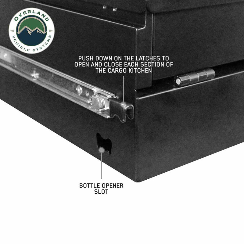 Overland Vehicle Systems Cargo Box Kitchen W/Slide Out, Storage Box & Cooking Area