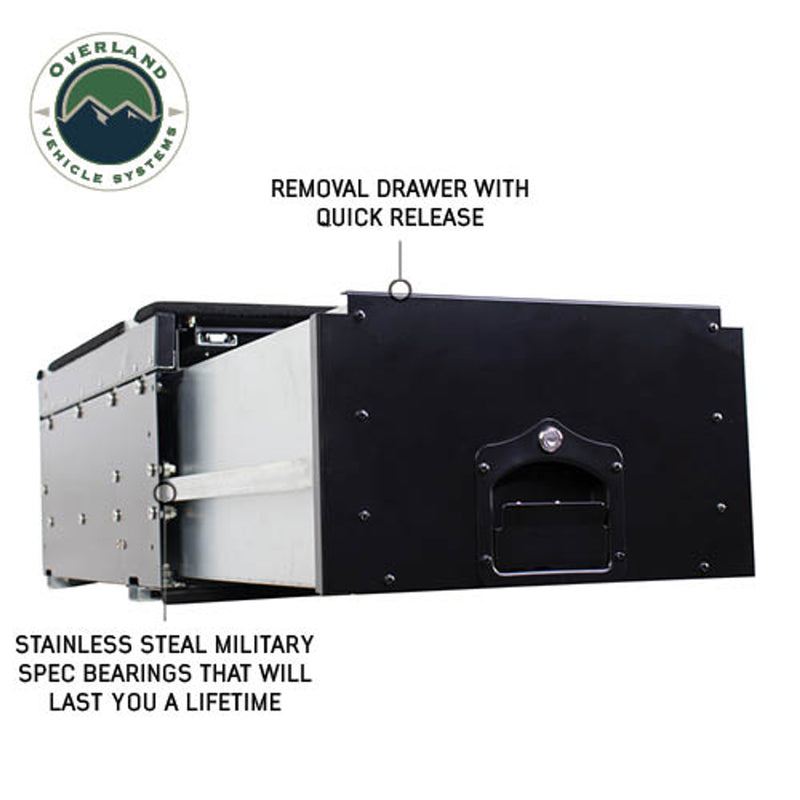 Overland Vehicle Systems Cargo Box W/Slide Out Drawer & Working Station