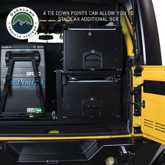 Overland Vehicle Systems Cargo Box W/Slide Out Drawer & Working Station
