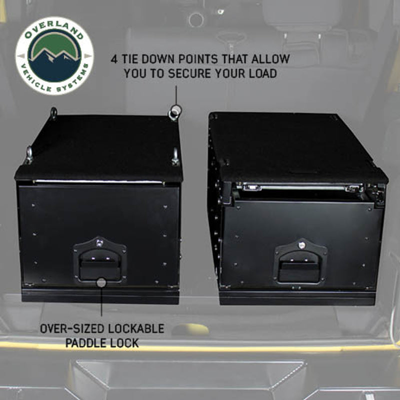 Overland Vehicle Systems Cargo Box W/Slide Out Drawer & Working Station