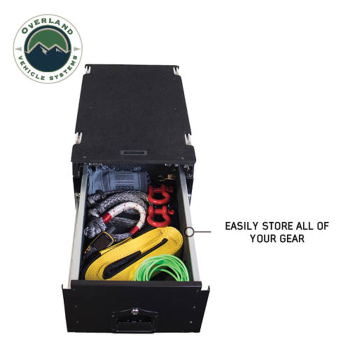 Overland Vehicle Systems Cargo Box W/Slide Out Drawer & Working Station