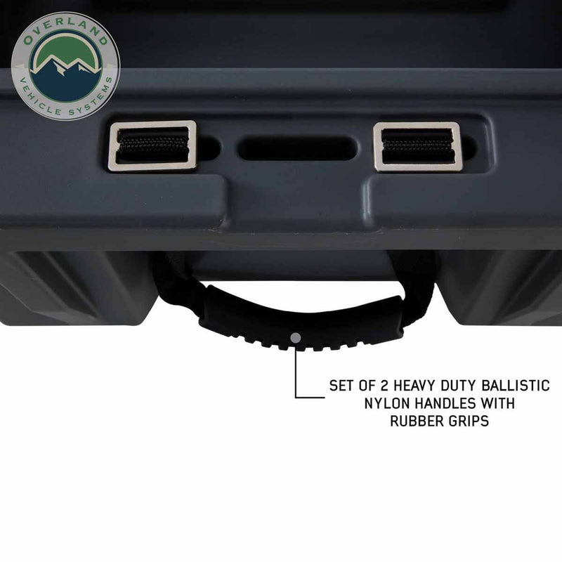 Overland Vehicle Systems D.B.S. Dark Grey 117 QT Dry Box W/Drain and Bottle Opener
