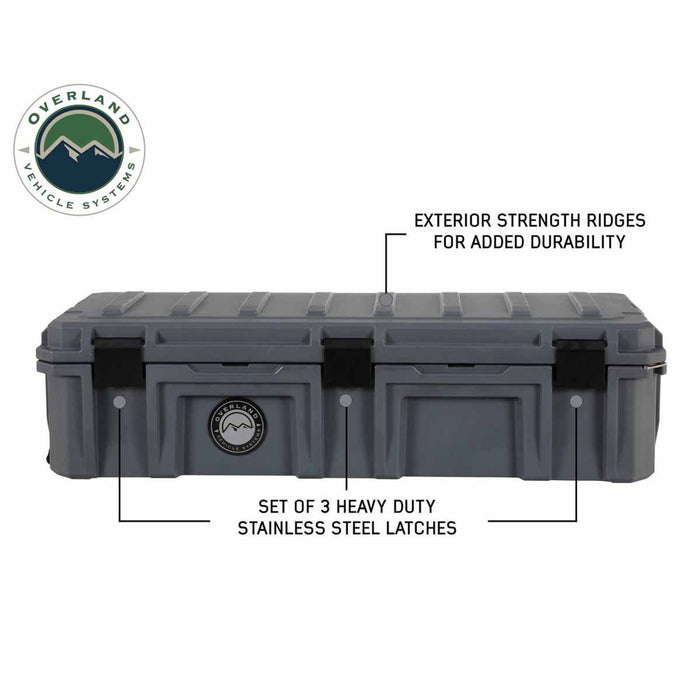 Overland Vehicle Systems Dark Grey Dry Box W/Drain and Bottle Opener