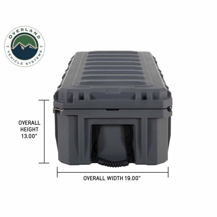 Overland Vehicle Systems Dark Grey Dry Box W/Drain and Bottle Opener