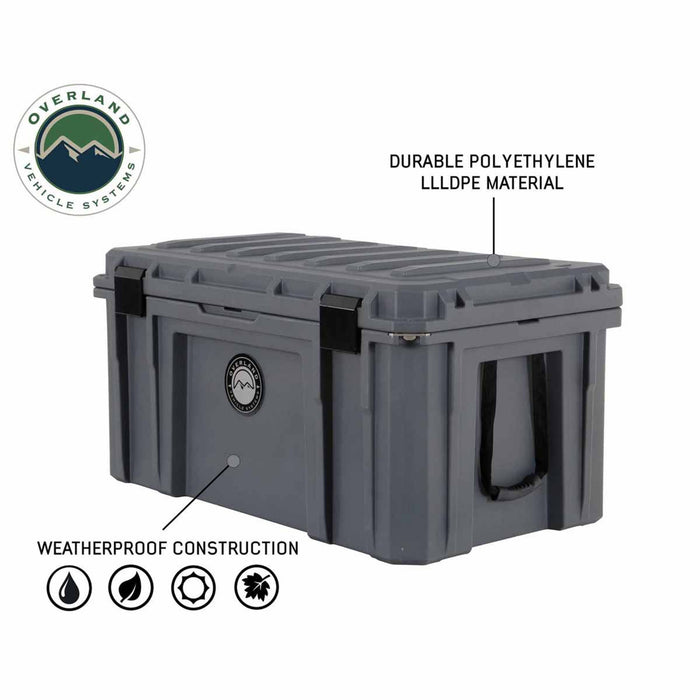 Overland Vehicle Systems Dark Grey Dry Box W/Drain and Bottle Opener