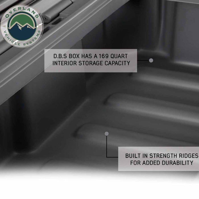 Overland Vehicle Systems Dark Grey Dry Box W/Drain and Bottle Opener