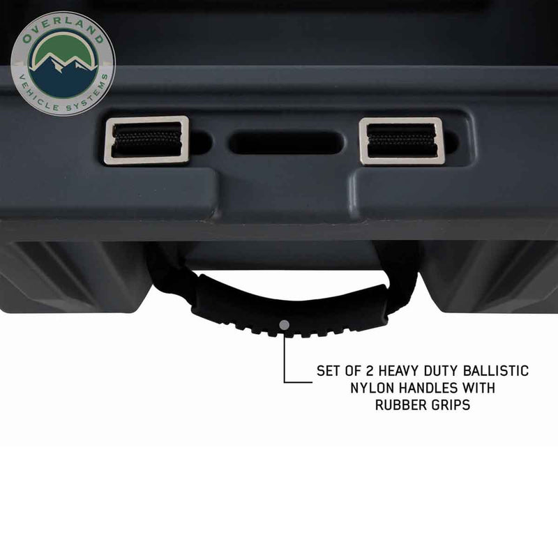 Overland Vehicle Systems Dark Grey Dry Box W/Drain and Bottle Opener