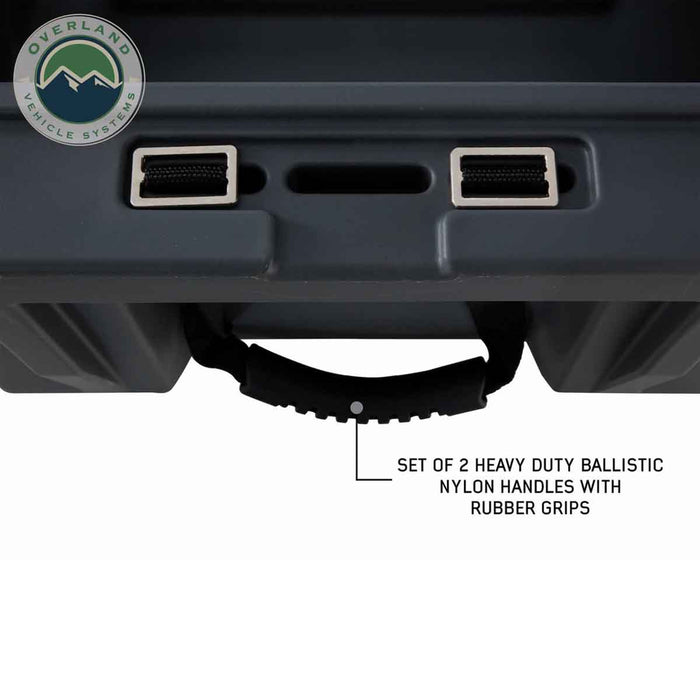 Overland Vehicle Systems Dark Grey Dry Box W/Drain and Bottle Opener