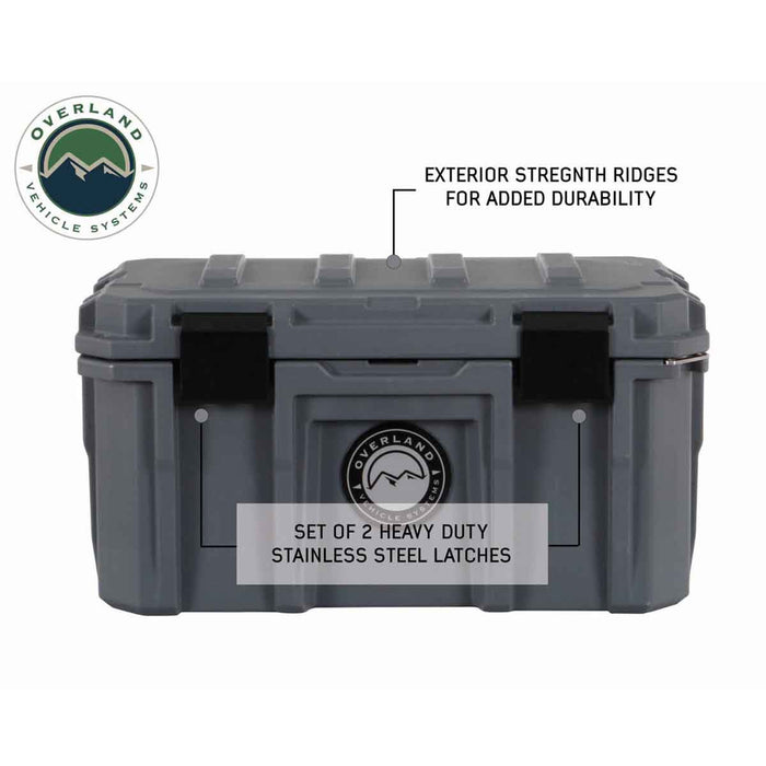 Overland Vehicle Systems Dark Grey Dry Box W/Drain and Bottle Opener