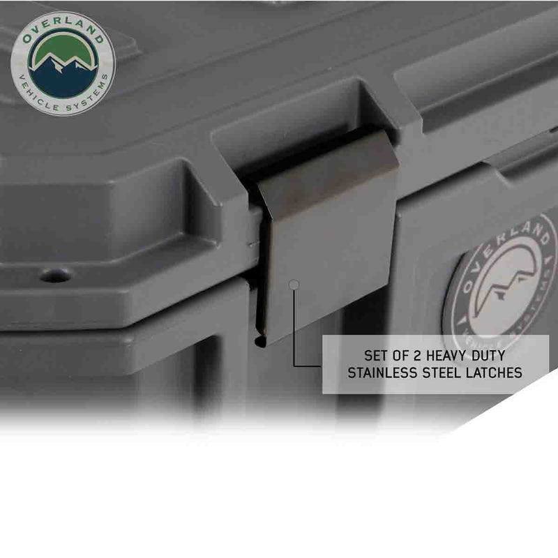 Overland Vehicle Systems Dark Grey Dry Box W/Drain and Bottle Opener