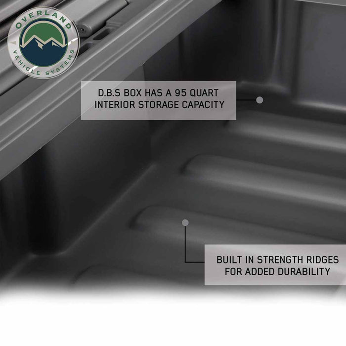 Overland Vehicle Systems Dark Grey Dry Box W/Drain and Bottle Opener