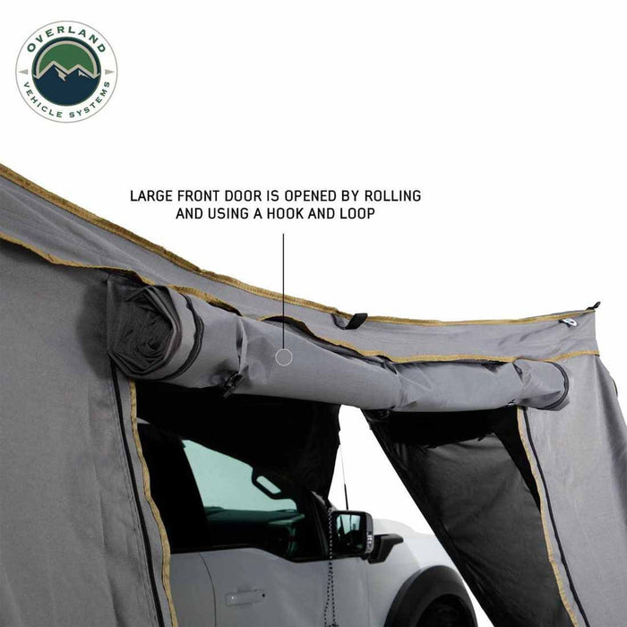 Overland Vehicle Systems HD Nomadic 270 Degree Awning Wall 1 W/Door & Window