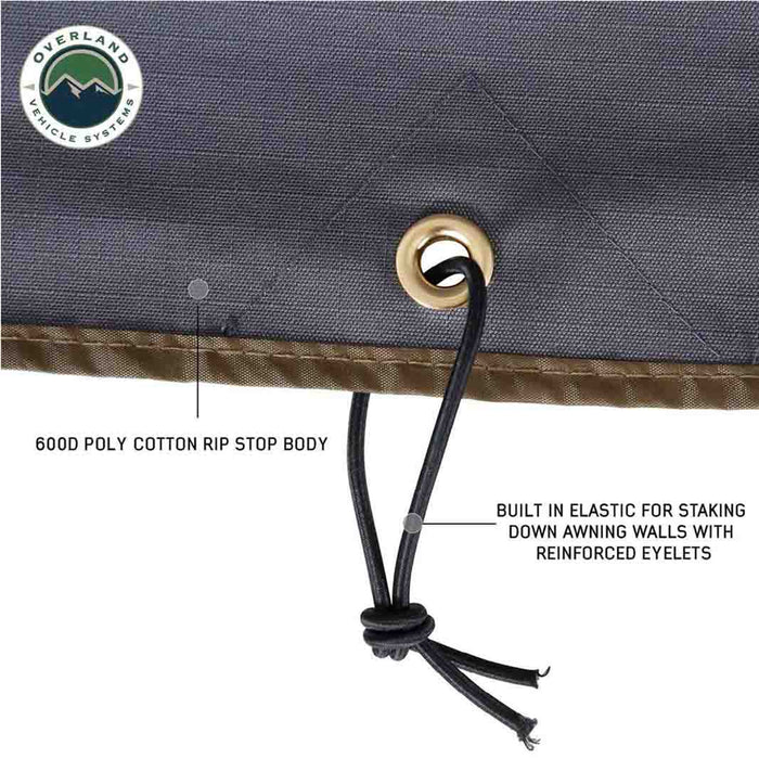 Overland Vehicle Systems HD Nomadic 270 Degree Awning Wall W/Window