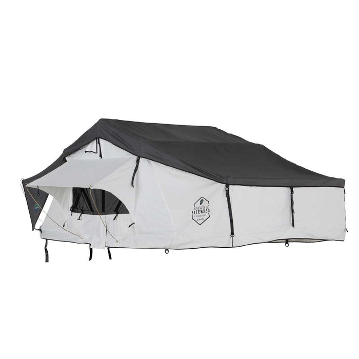 Overland Vehicle Systems HD Nomadic 3 Arctic White Extended Soft Shell Roof Top Tent