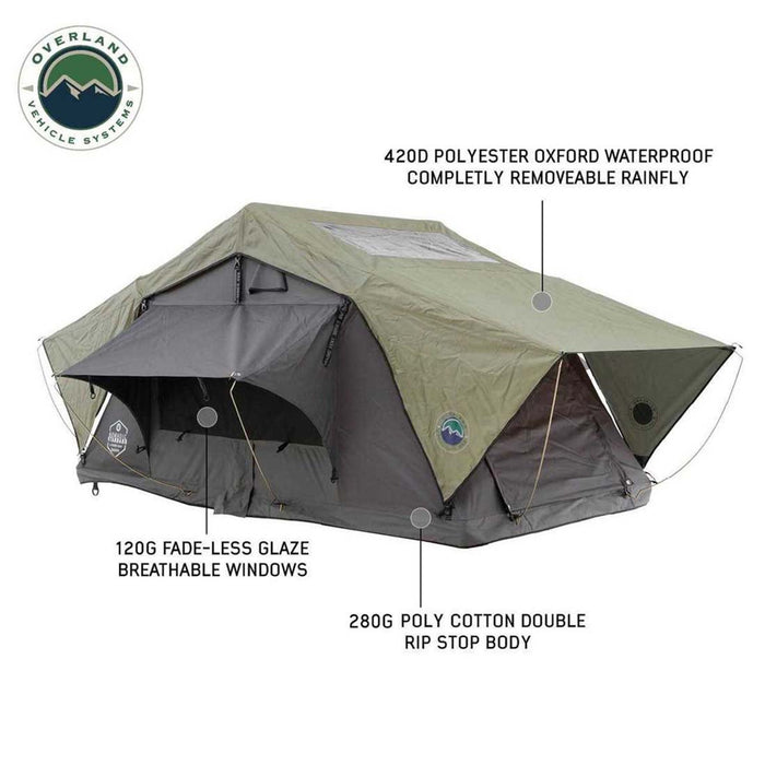 Overland Vehicle Systems HD Nomadic 3 Standard Soft Shell Roof Top Tent