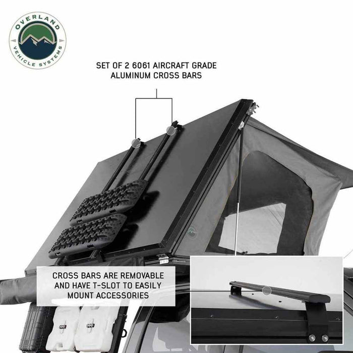 Overland Vehicle Systems HD Sidewinder Side Load Aluminum Hard Shell Roof Top Tent