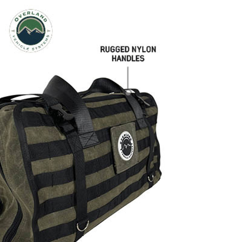 Overland Vehicle Systems Large Recovery Bag W/Handle & Straps #16 Waxed Canvas Storage