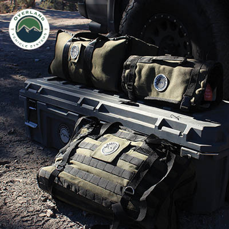 Overland Vehicle Systems Large Recovery Bag W/Handle & Straps #16 Waxed Canvas Storage