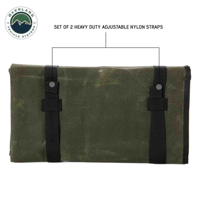 Overland Vehicle Systems Rolled General Tool Storage Bag #16 Waxed Canvas