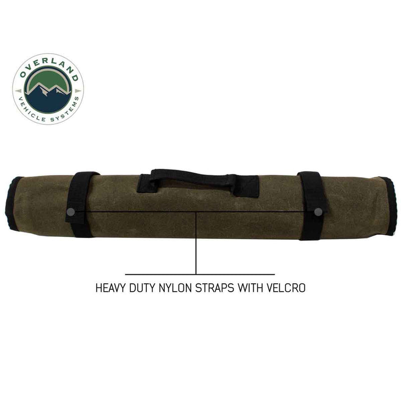 Overland Vehicle Systems Rolled Socket Organizer Storage Bag #16 Waxed Canvas