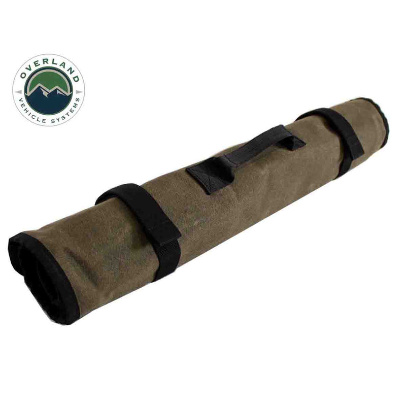 Overland Vehicle Systems Rolled Socket Organizer Storage Bag #16 Waxed Canvas