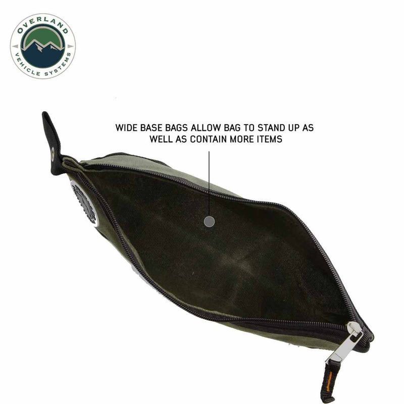 Overland Vehicle Systems Small/Medium Size 3 Bag Set of Storage Bags #12 Waxed Canvas