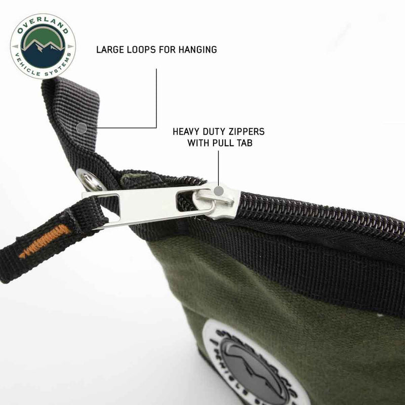 Overland Vehicle Systems Small/Medium Size 3 Bag Set of Storage Bags #12 Waxed Canvas