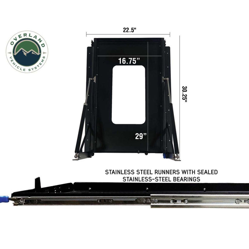 Overland Vehicle Systems Small Refrigerator Tray W/Slide and Tilt
