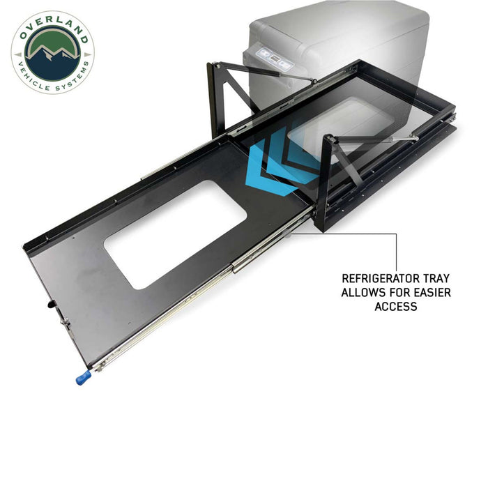 Overland Vehicle Systems Small Refrigerator Tray W/Slide and Tilt