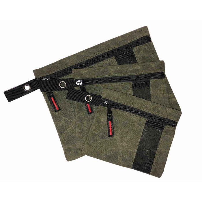 Overland Vehicle Systems Small Size 3 Bag Set of Storage Bags #12 Waxed Canvas