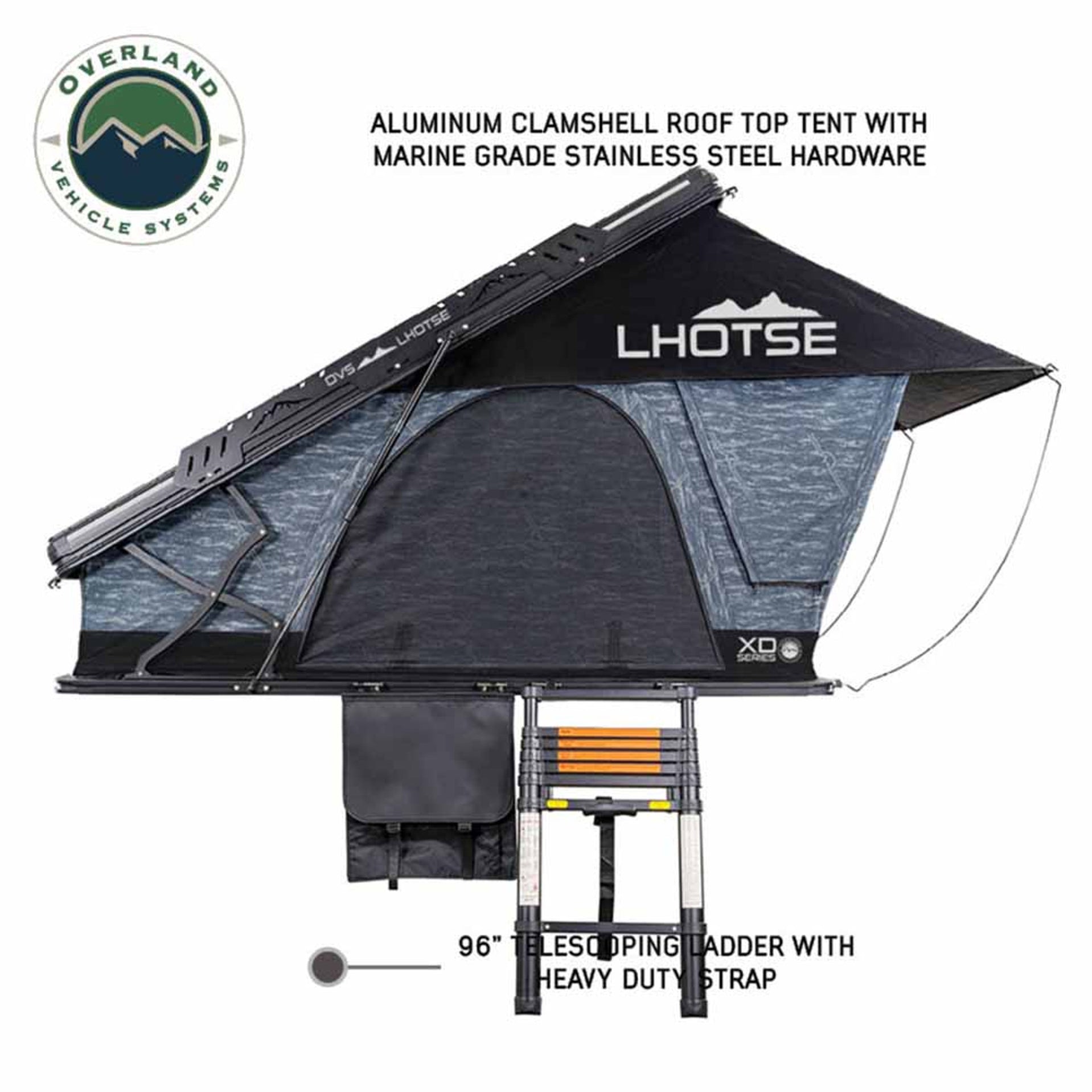 Shell Roff Overland Vehicle Systems XD Lhotse Clam Shell Aluminum Hard Shell Roof ...