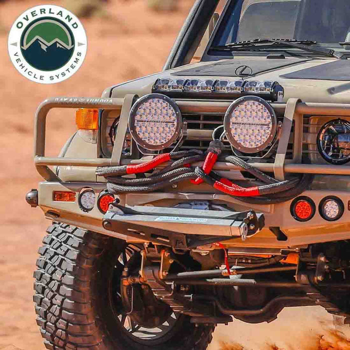 Overlander Rope Bracket Overland Vehicle Systems Brute Kinetic Recovery Rope w/ Storage Bag ...