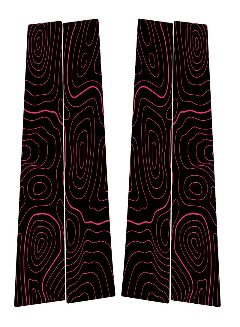 Vinyl Garage Topo B Pillar Decals For 4Runner (2010-2024)