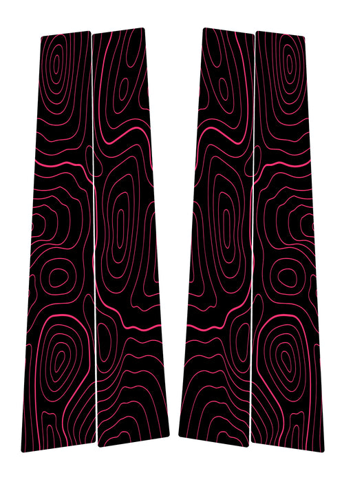 Vinyl Garage Topo B Pillar Decals For 4Runner (2010-2024)