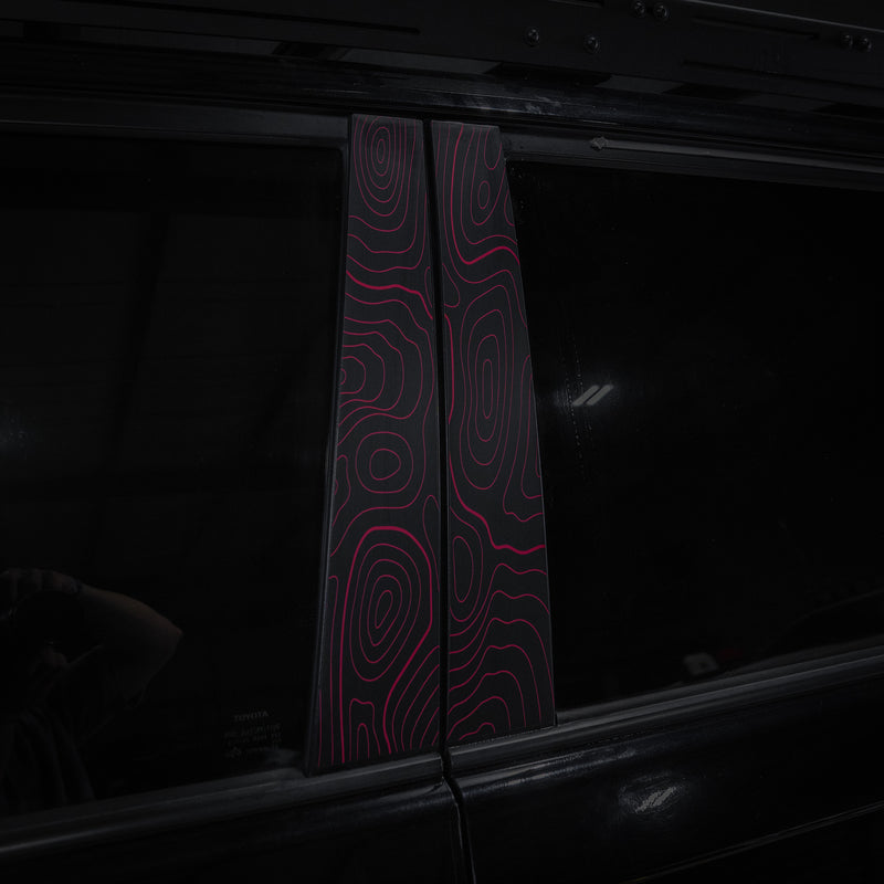 Vinyl Garage Topo B Pillar Decals For 4Runner (2010-2024)
