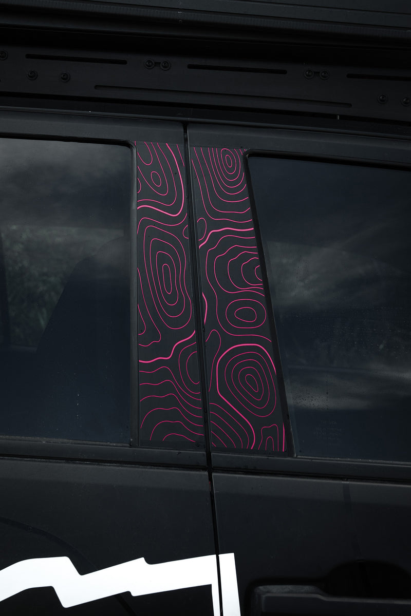Vinyl Garage Topo B Pillar Decals For 4Runner (2025-Current)
