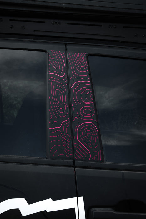 Vinyl Garage Topo B Pillar Decals For 4Runner (2025-Current)