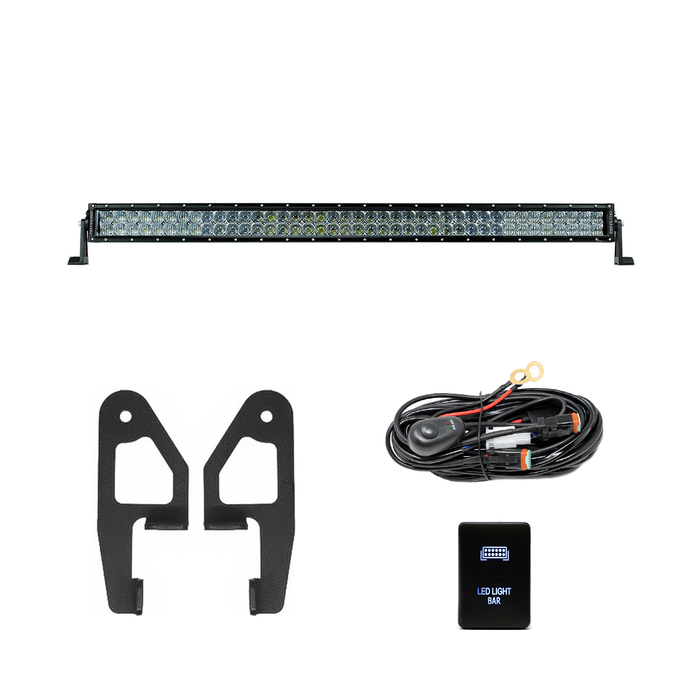 Cali Raised Premium Roof Rack Front Light Bar Kit For 4Runner (2010-2024)