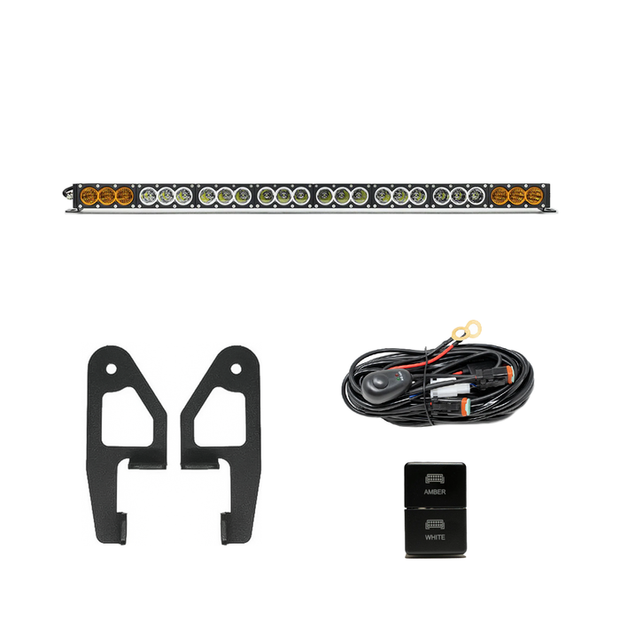Cali Raised Premium Roof Rack Front Light Bar Kit For 4Runner (2010-2024)