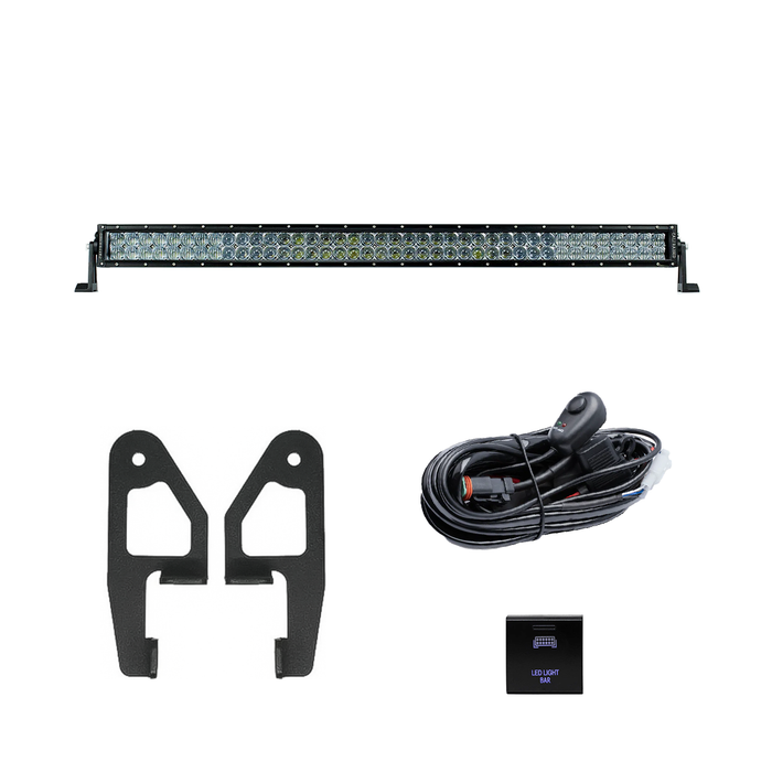 Cali Raised Premium Roof Rack Front Light Bar Kit For 4Runner (2010-2024)