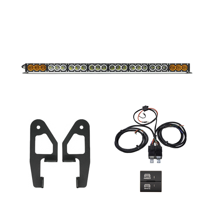 Cali Raised Premium Roof Rack Front Light Bar Kit For 4Runner (2010-2024)