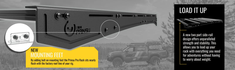 Prinsu Pro Full Roof Rack For 4Runner (2010-2024)