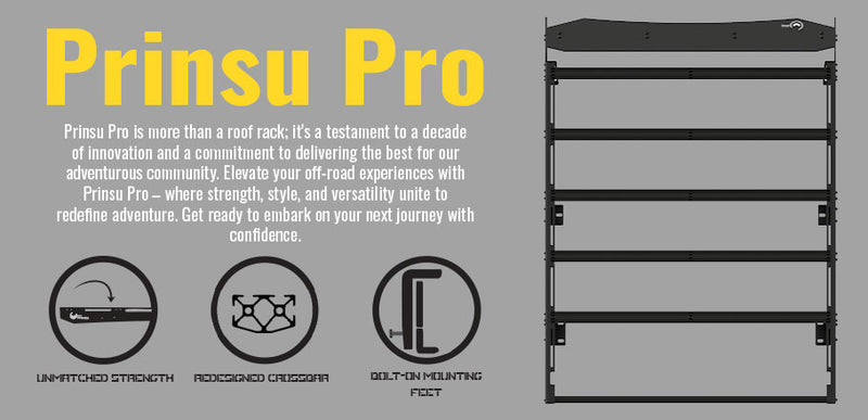 Prinsu Pro Full Roof Rack For 4Runner (2010-2024)